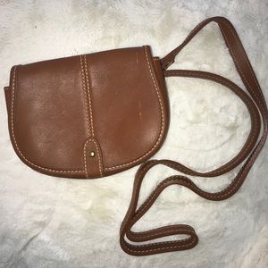 Genuine Leather Saddle Crossbody